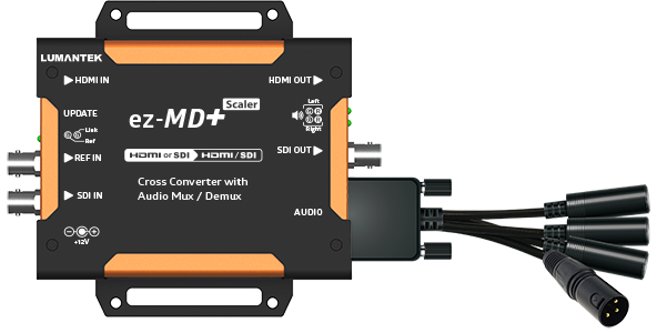 Lumantek EZ-MD+ HDMI/SDI Cross Converter with Audio Mux/Demux