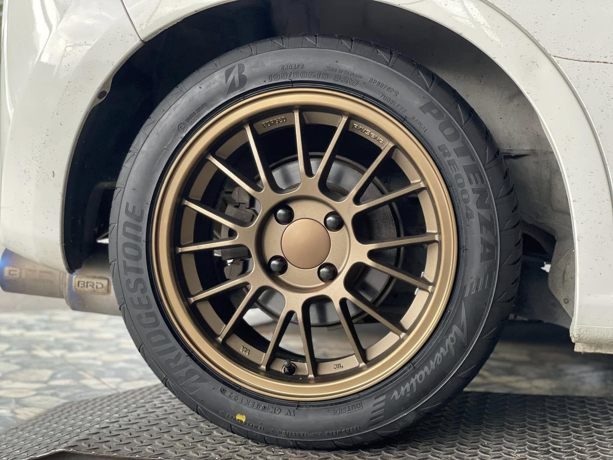 🛞🐘#ล้อแม็กซ์ใหม่SE37 #PredatorPD-30 15X7 ET35 4X100 XP-LPCR❤️ ❤️ 🛞 #Bridgestone_Potenza_RE004 195/50R15