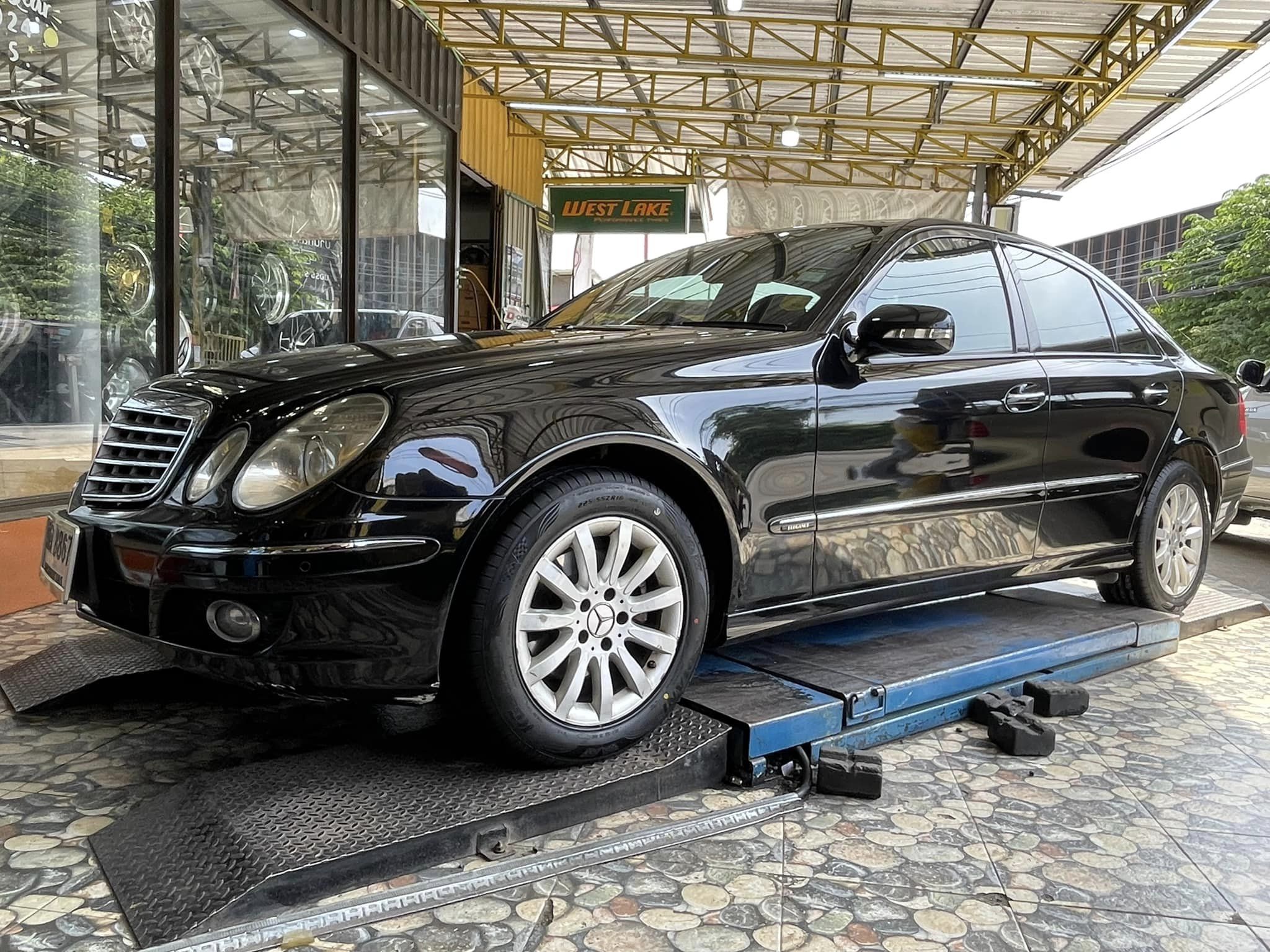 🚘 #BENZ_E200 เปลี่ยนยาง #OTANI_KC2000 #225/55R16