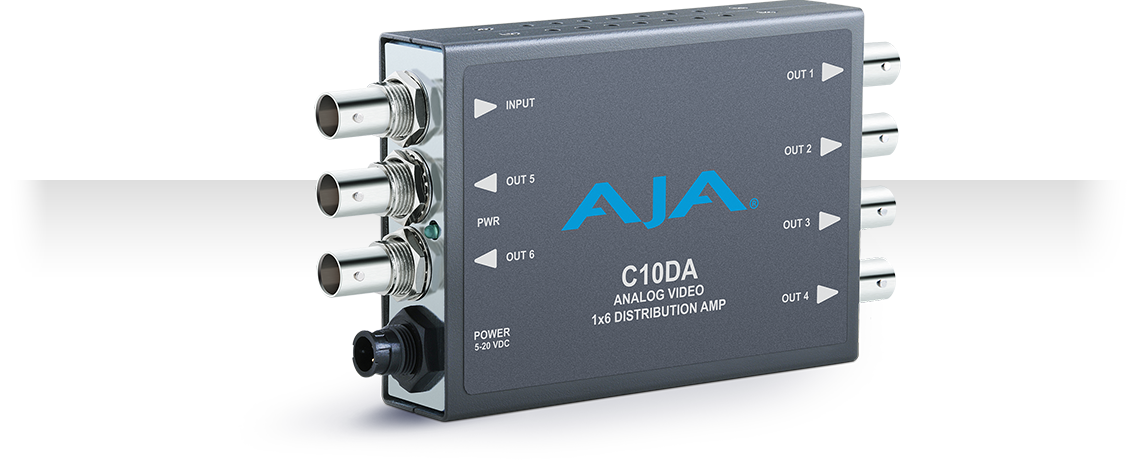 AJA C10DA Analog Video 1x6 Distribution Amplifier