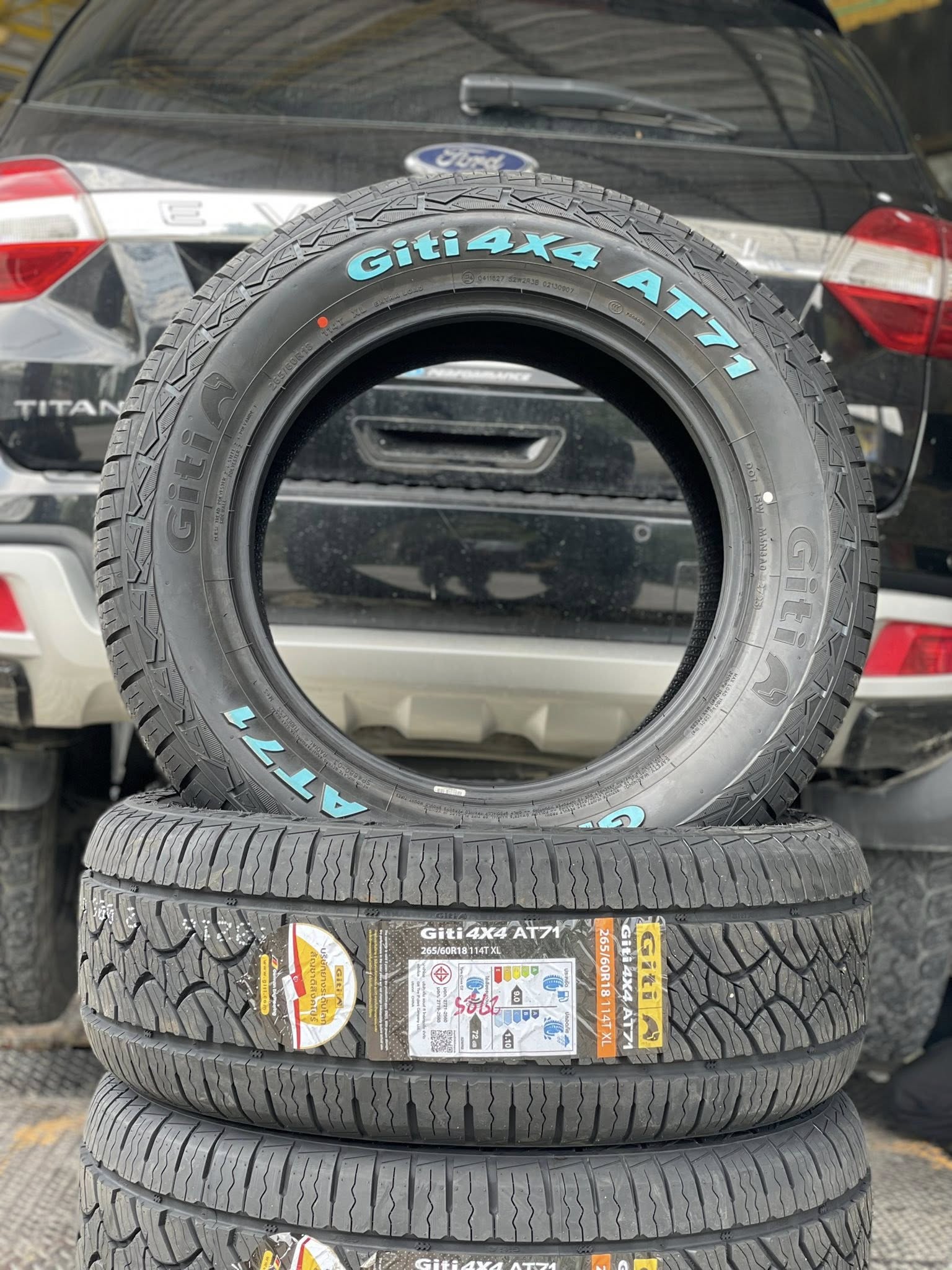 FORD_EVEREST #เปลี่ยนยาง 🛞🐘#GITI_4X4AT71_265/60R18