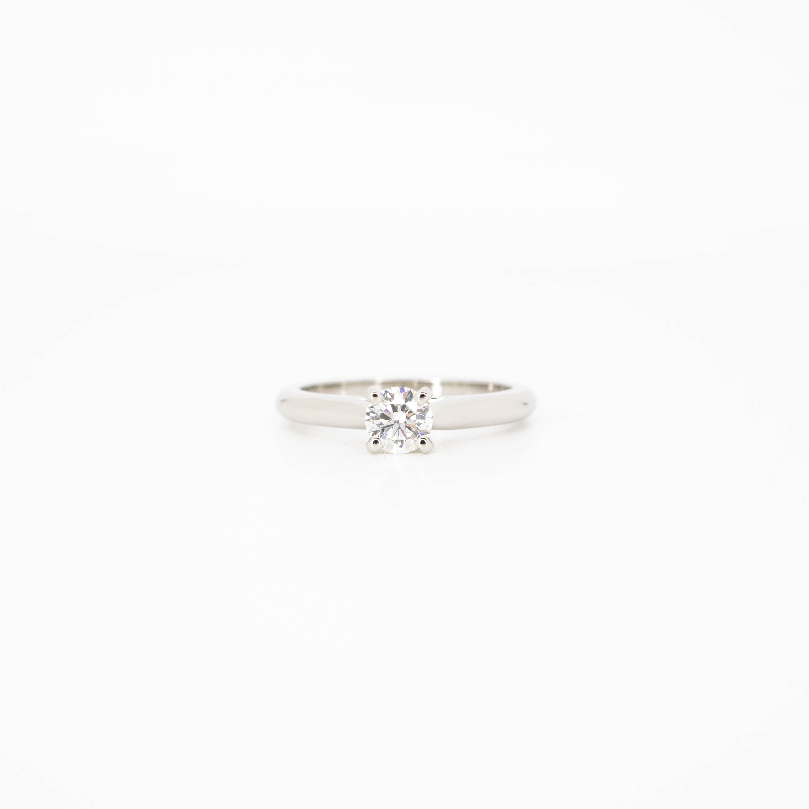 แหวน Cartier 1895 Solitaire ring with 0.31ct G VS1 Diamond Platinum950 ไซส์ 46# (Used)+กล่องและการ์ดและใบเซอร์ GIA