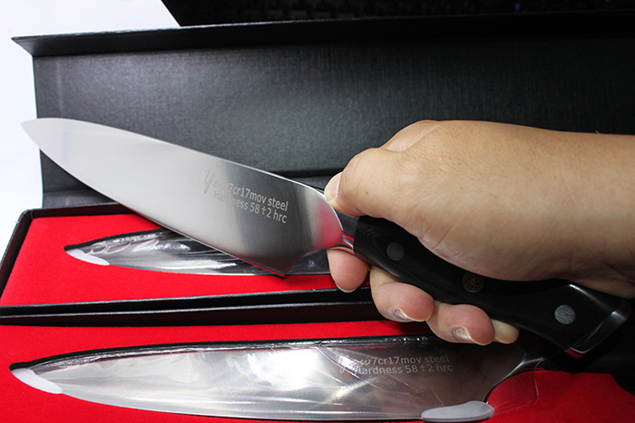 Yew chef knife 440C
