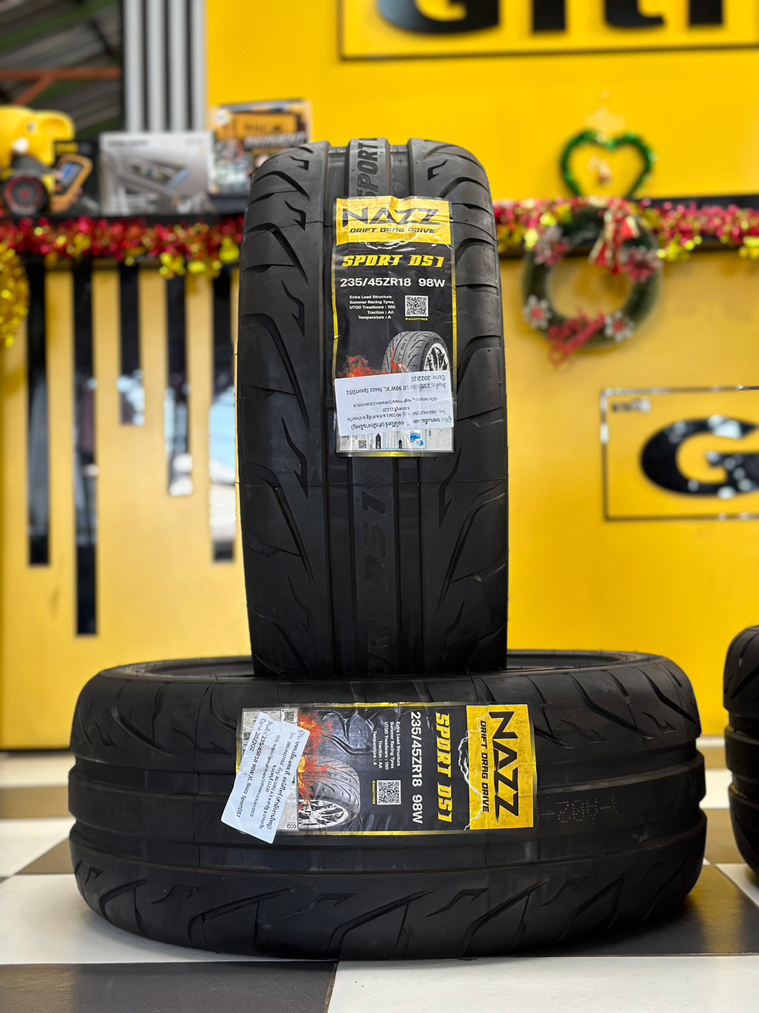 ยางใหม่ ยางซอฟ NAZZ Sport DS1 235/45R18 265/40R18 ยางใหม่ปี2023