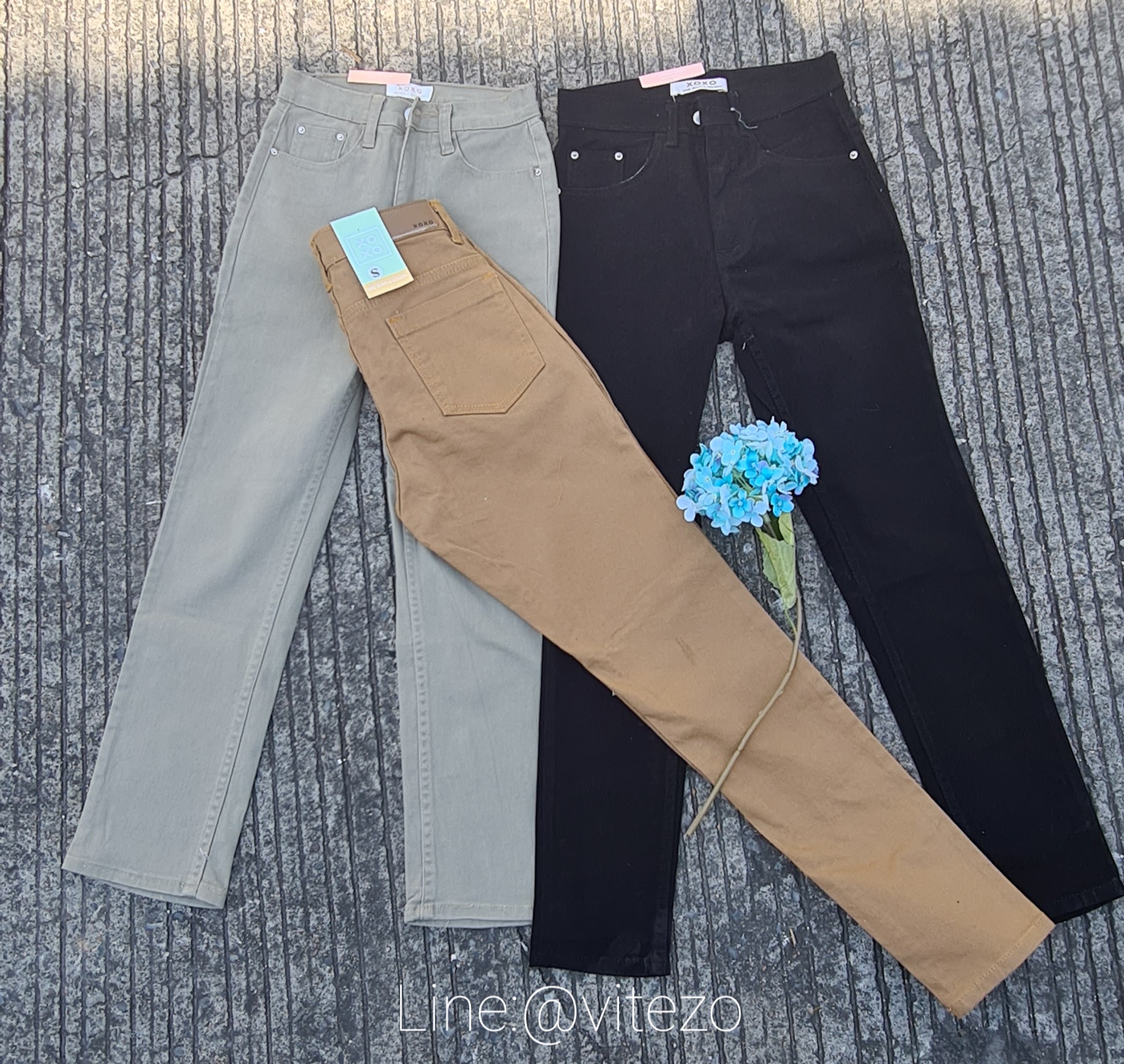 กางเกงยีนส์ขายาว ผ้ายืด สวมใส่สบาย สีสวย ยืด หนา นิ่ม น่ารัก