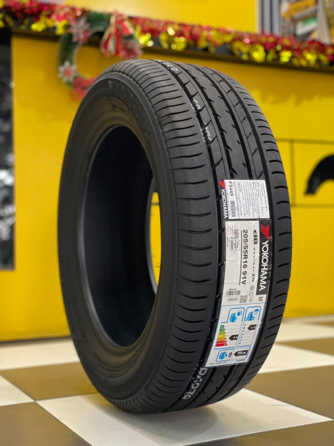 ยางใหม่YOKOHAMA ADVAN DB E70 205/55R16 ยางใหม่ปี2023