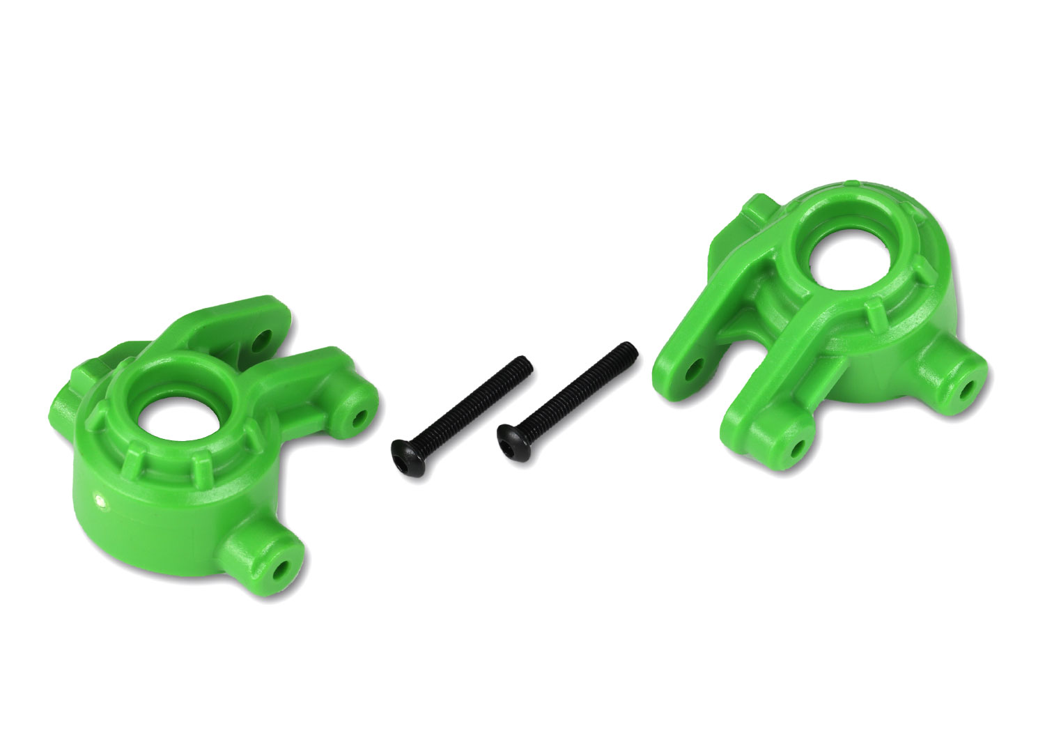9037G Steering blocks, extreme heavy duty, green (left & right)/ 3x20mm BCS (2) (for use with #9080 upgrade kit)