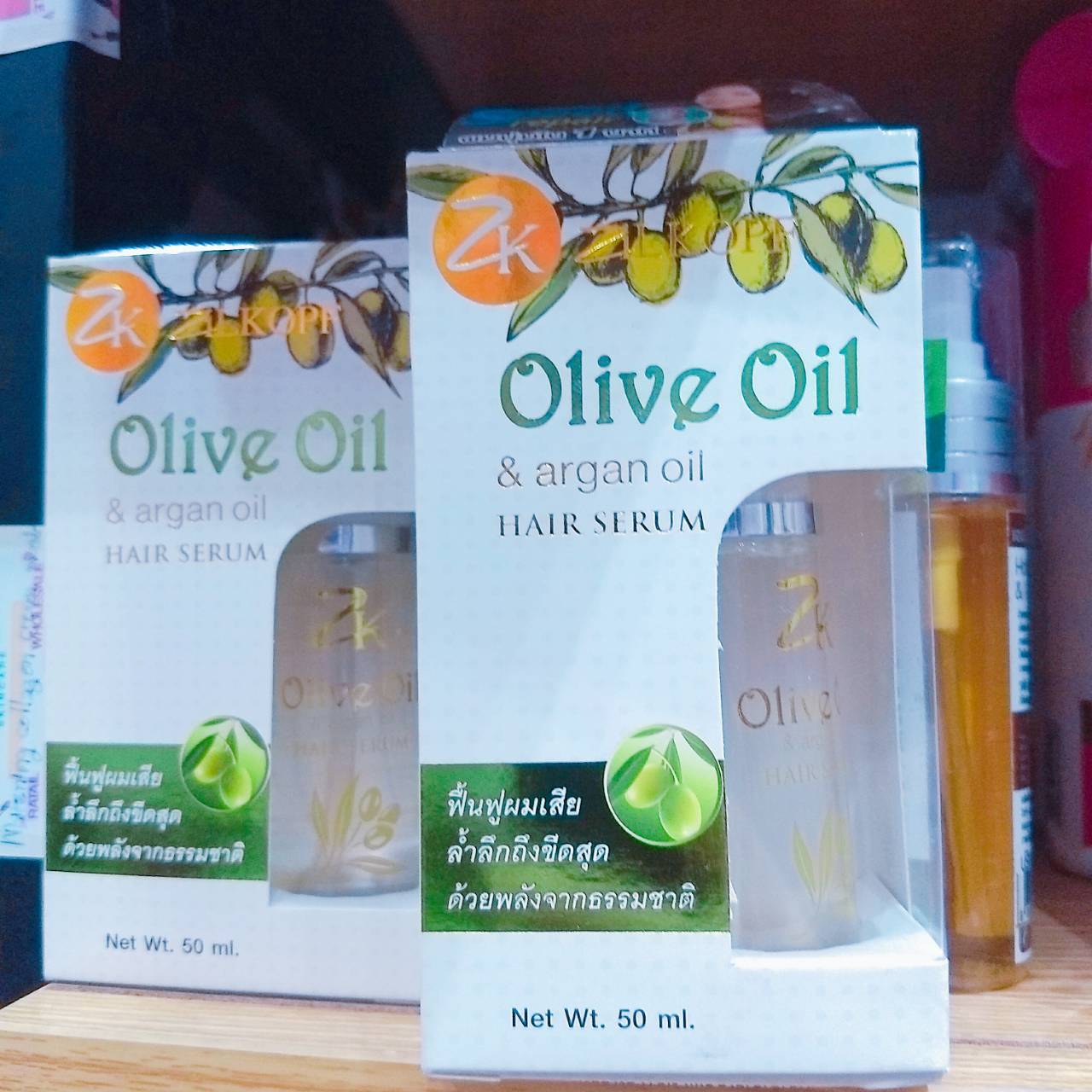Olive Oil and Argan Oil Hair Serum เซรั่ม ดูแลเส้นผม น้ำมันมะกอก