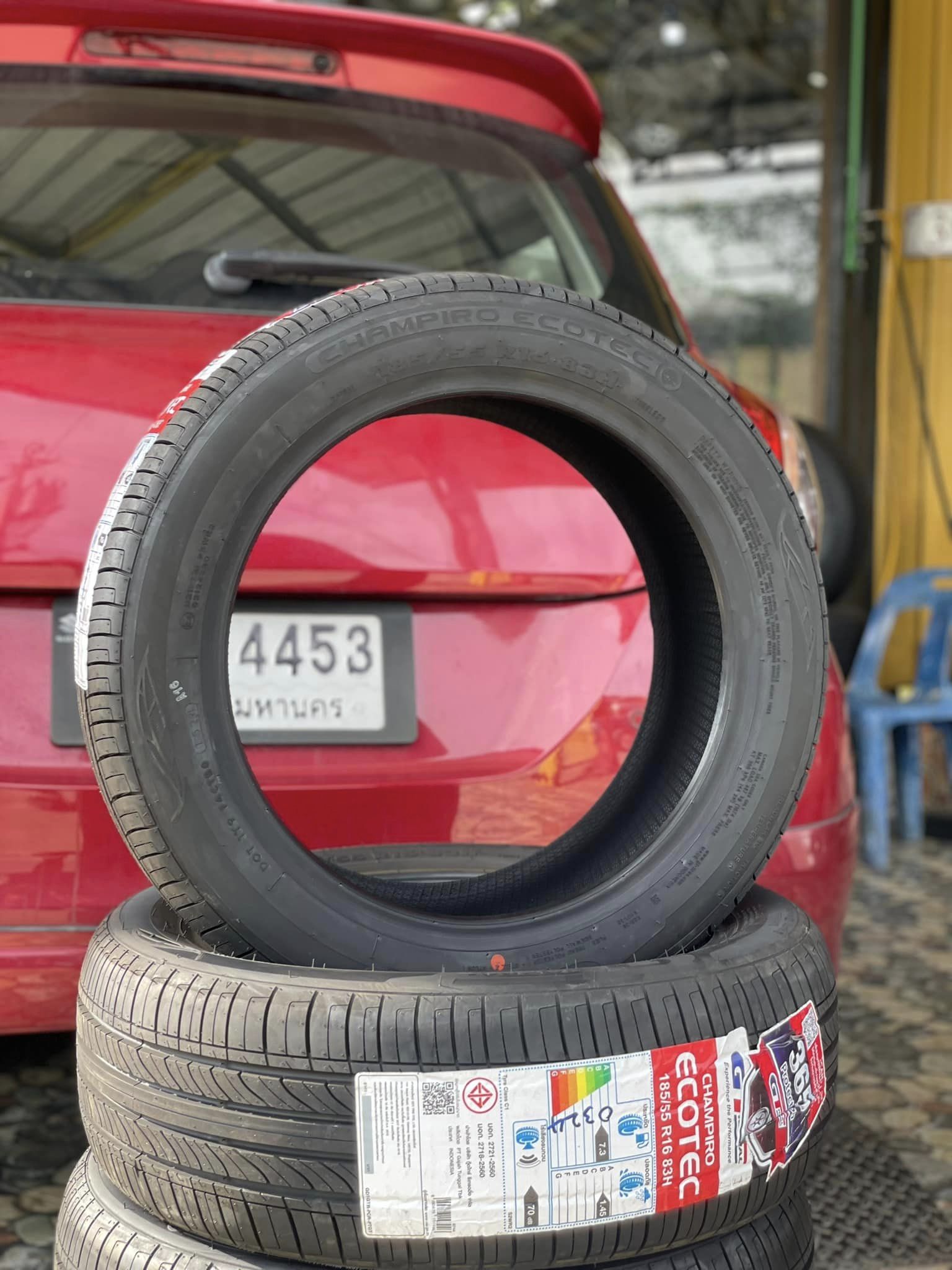 🚘 #SUZUKI_SWIFTเปลี่ยนยาง 🛞 #GT RADIAL ECOTEC 185/55R16 🛞 #บริการตั้งศูนย์✔️