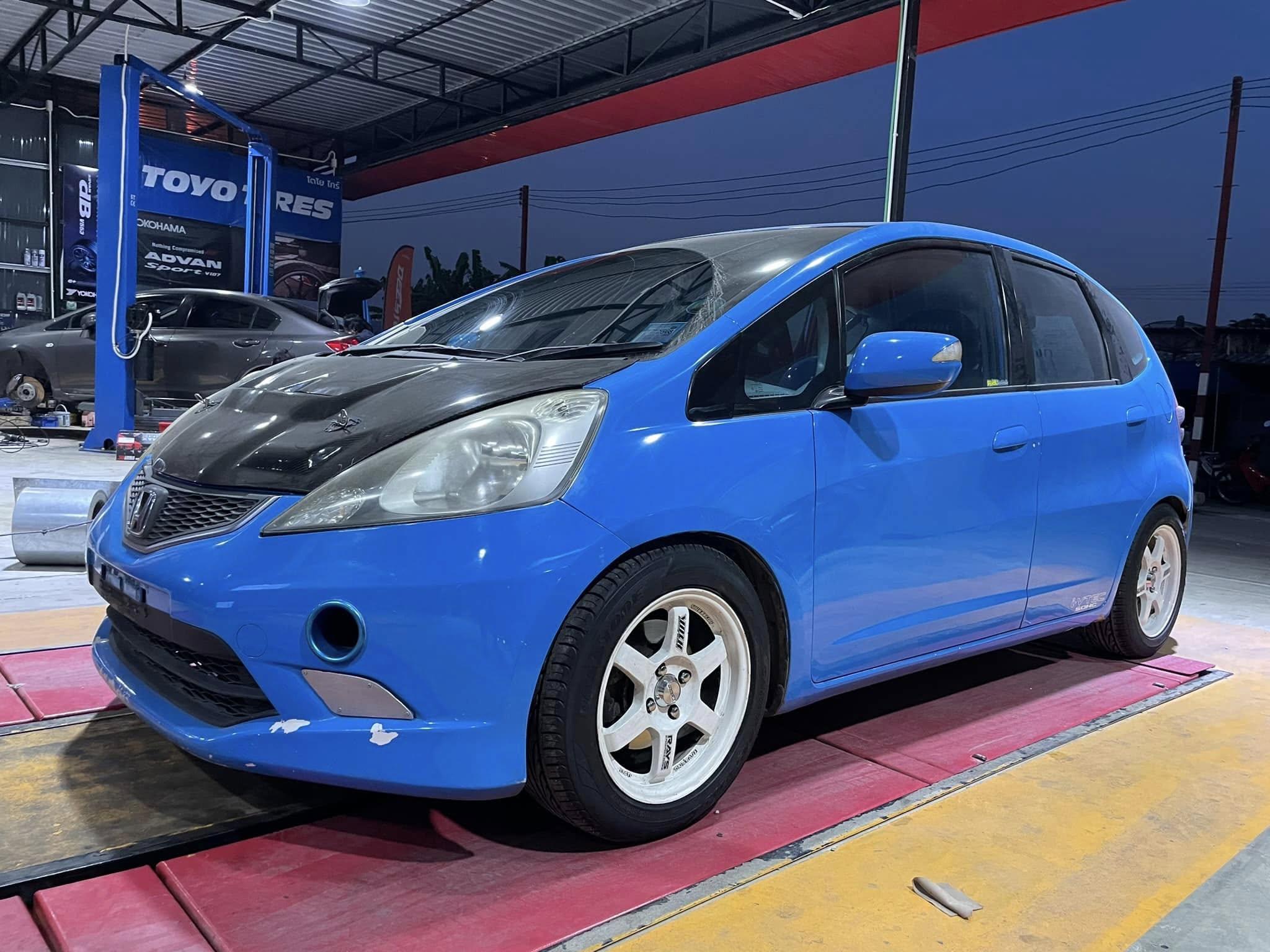 #HONDA_JAZZ เปลี่ยนยาง #DEESTONE_R702_195/55R15❤️