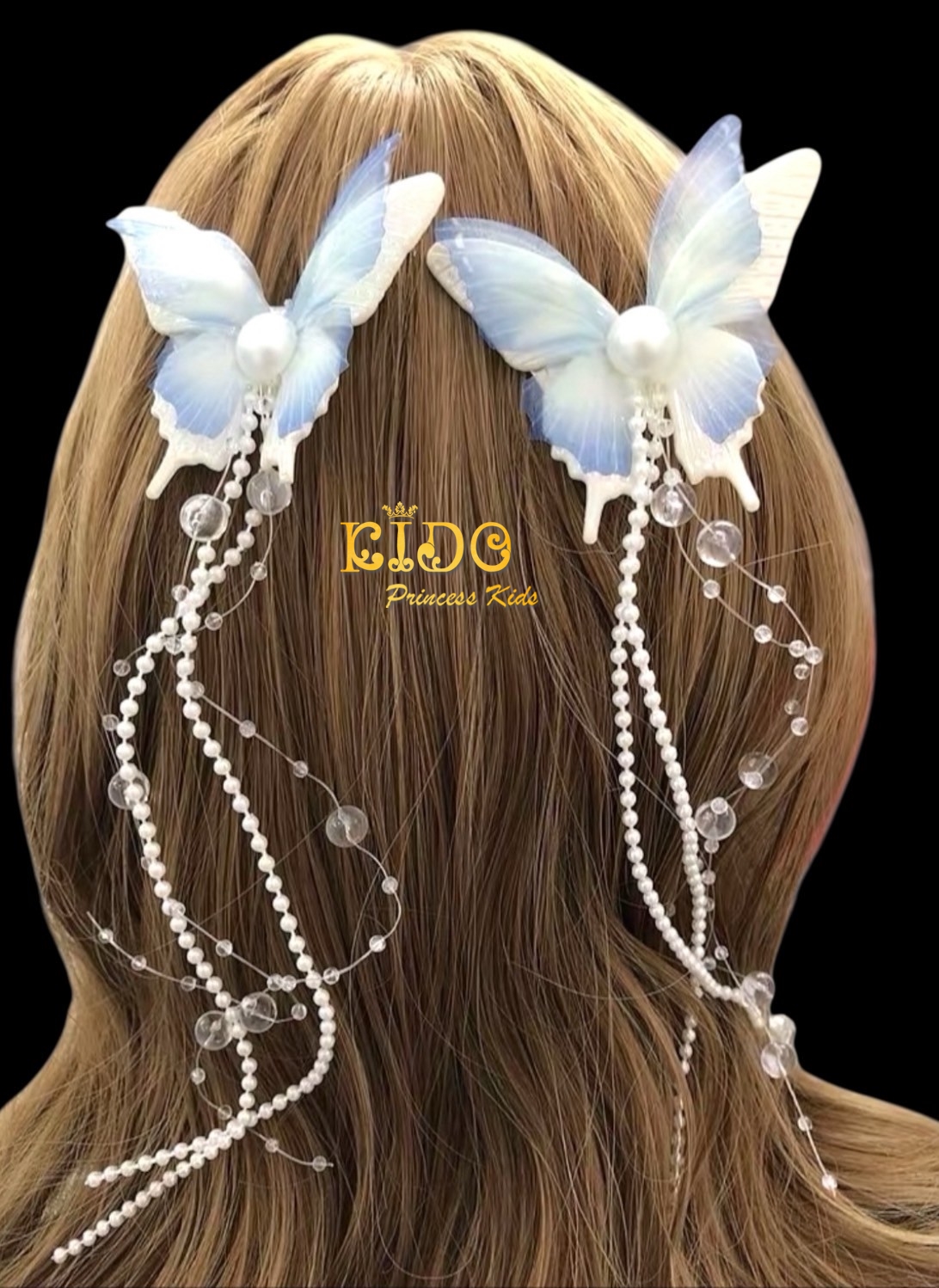 กิ๊บติดผม(หน้าร้านอยู่รัชดา)KF755 สีฟ้า มงกุฎเด็ก ประดับผม