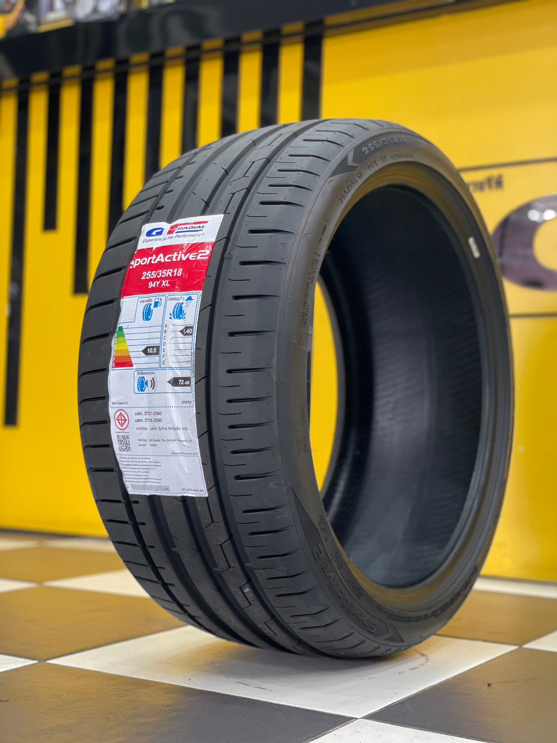 ยางใหม่GT Sport Active2 ขนาดยาง 255/35R18 ยางใหม่ปี2023