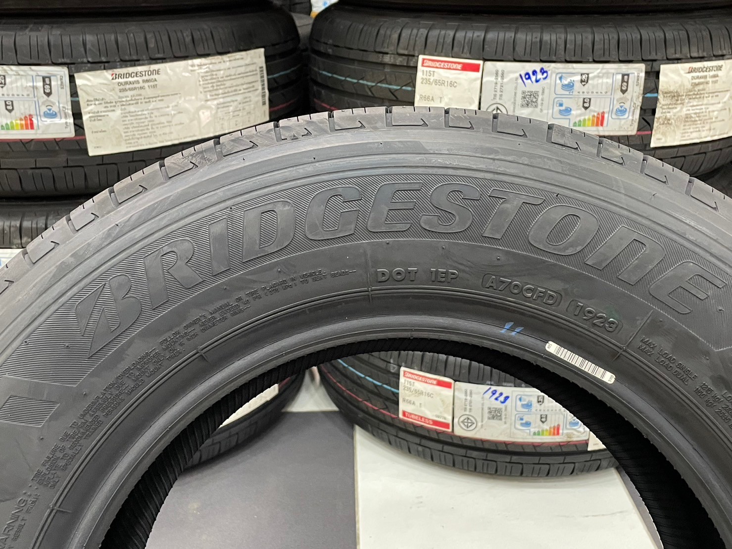 #Bridgestone #235/65R16 R66A💥💥 #made in japan ปี2023👈