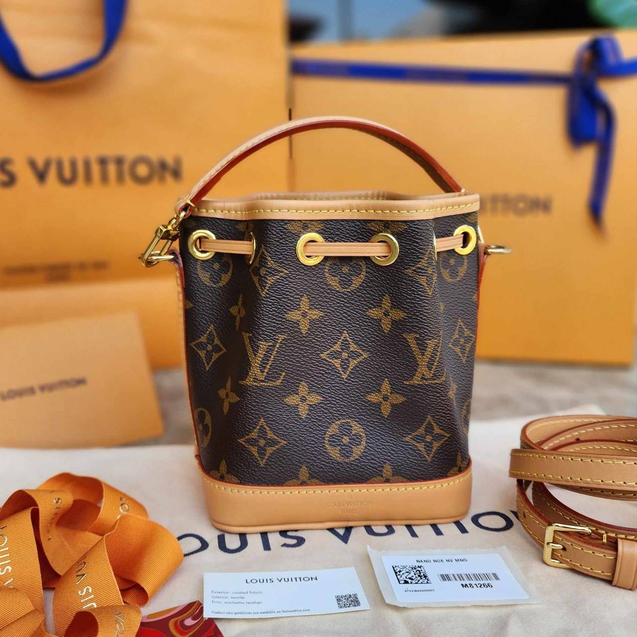 กระเป๋าLVรุ่น Nano Noé มือสอง รุ่นใหม่ สายถอดได้