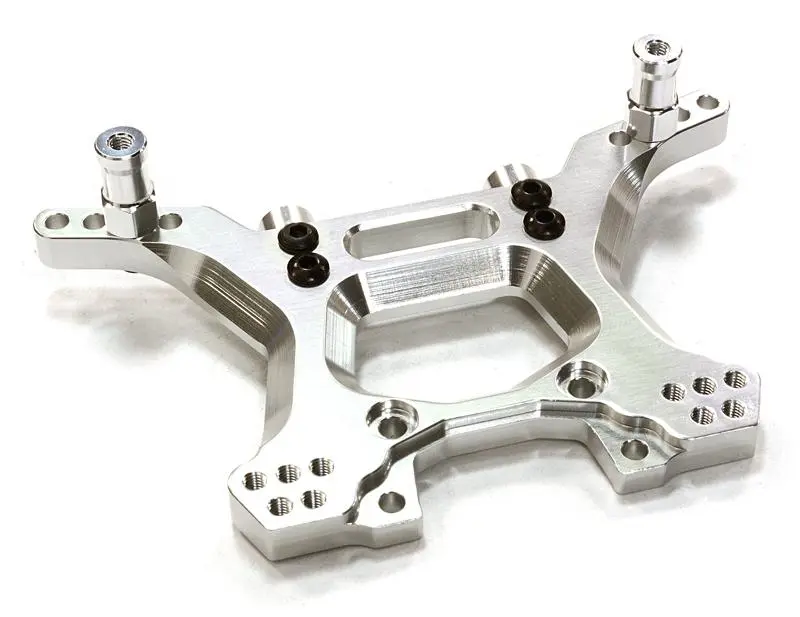 INT-C26520SILVER Billet Machined Rear Shock Tower for Traxxas 1/10 Slash 4X4 LCG