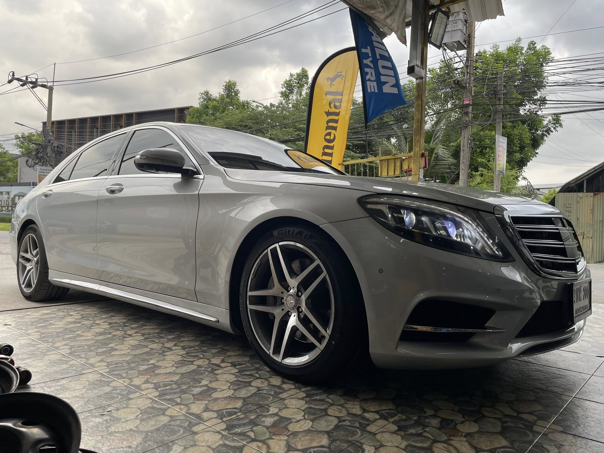 BENZ_S300 🚘เปลี่ยนยาง 🛞🐘#GITI_SportS2_245/45R19