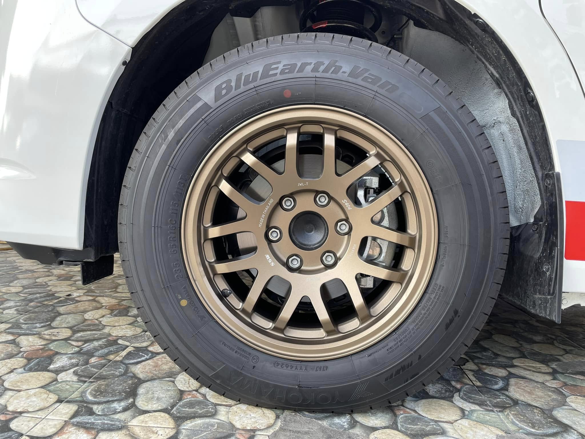 #TOYOTA_COMMUTER #ล้อSSW404 16X8 ET20 6X130 สีน้ำตาล ล้อคุณภาพดี สุดคุ้มราคาสบายกระเป๋า