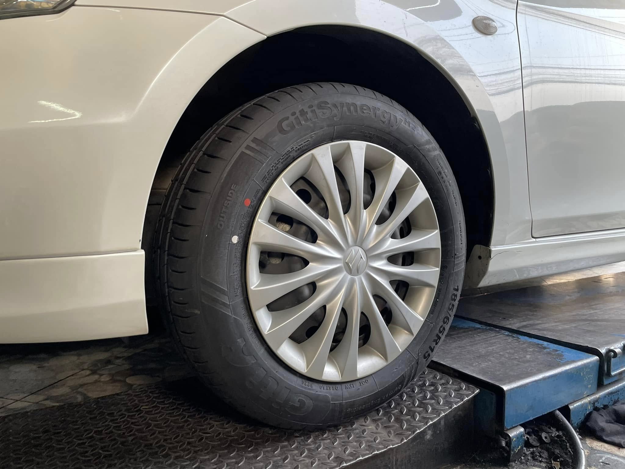 #SUZUKI_CIAZ🛞เปลี่ยนยาง #GITI_SynergyH2_185/65R15