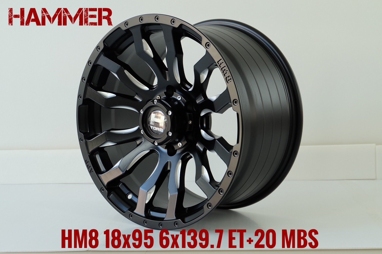 ล้อแม็กใหม่ขอบ18 สายลุย แนวออฟโรด HM8 18x9.5 6x139.7