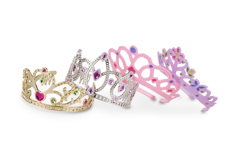 8525 Dress-up Tiaras 4 Pcs