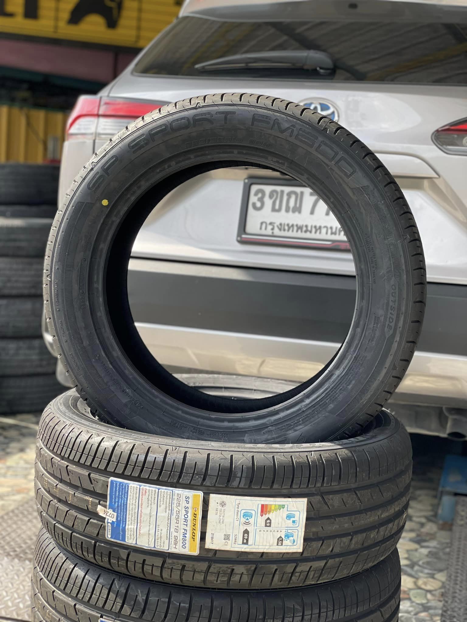 #TOYOTA_COROLL_CROSS🛞 ยางใหม่ DUNLOP SP SPORT FM800 22/55R18 ยางใหม่ปี2024