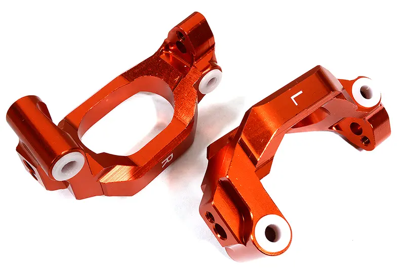 INT-C29371RED Billet Machined Caster Blocks for Traxxas 1/10 Maxx Truck 4S