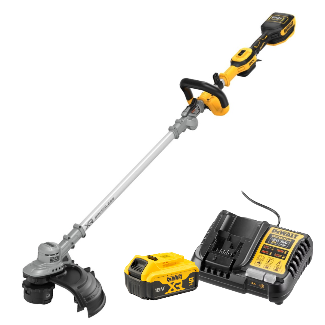 เครื่องเล็มหญ้าไร้สาย 20V MAX No.DCMST561P1-B1 DEWALT (พร้อมกับแบตเตอรี่ 5.0AH)