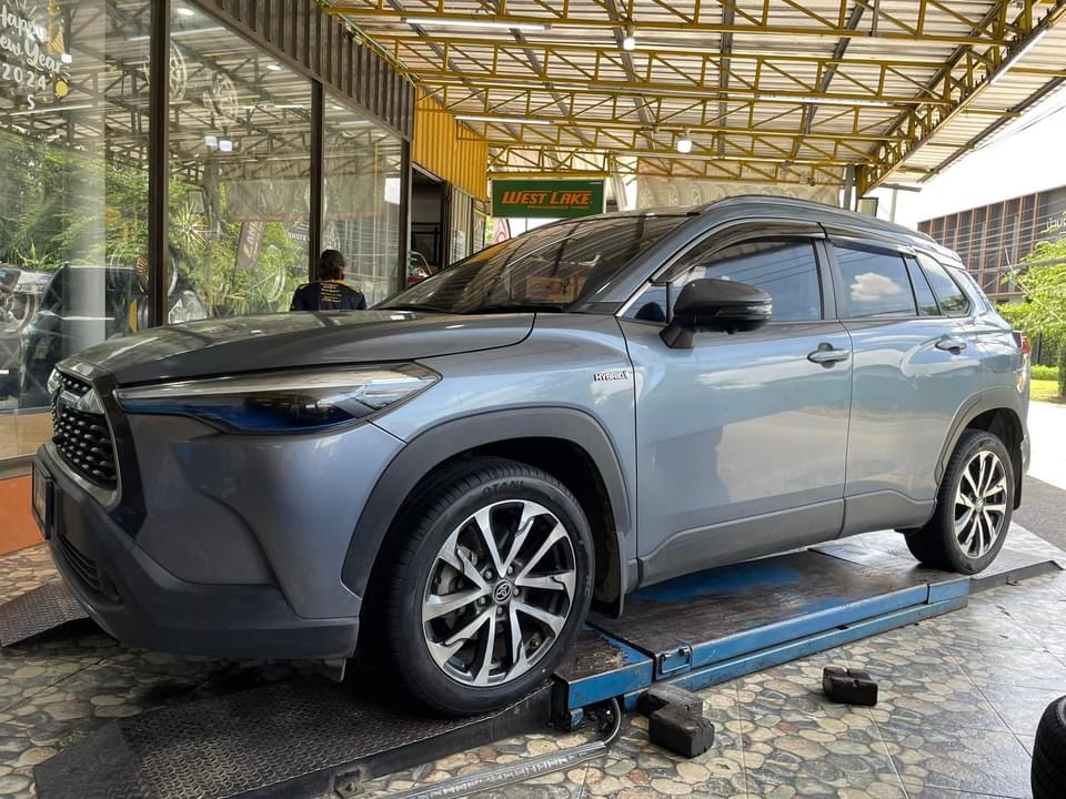 เปลี่ยนยาง 🚘 #TOYOTA_CORDLLA CROSS #OTANI #KC2000 225/50R18