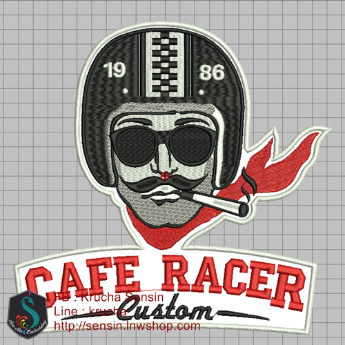 ไฟล์บล็อคปัก CAFE RACER 1