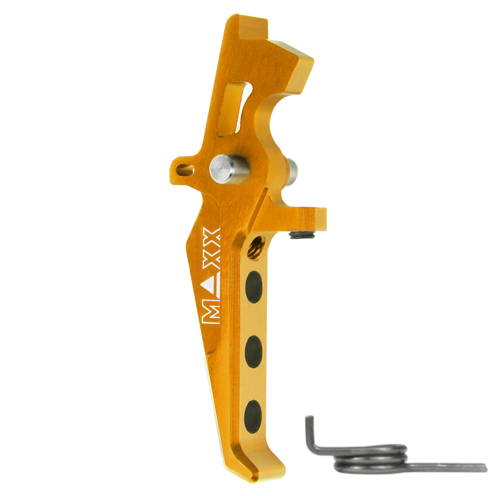 MX - RTG DE CNC Aluminum Advance Speed Trigger Style E Dark Earth สำหรับไกคอนแทกเท่านั้น ปรับตั้งระยะไกได้ (กรณีใช้กับไก SSS ของ ICS ต้องมีการปรับแต่งตำแหน่งเตะชุดอิเล็กทรอนิกส์)