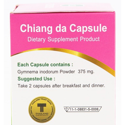 Khaolaor ขาวละออ เชียงดาแคปซูล 60 แคปซูล/กล่อง เชียงดา วิตามินซี สารต้านอนุมูลอิสระ ภูมิคุ้มกัน ไวรัส โควิด-19 น้ำตาลในเลือด เบาหวาน ระดับน้ำตาลในเลือด