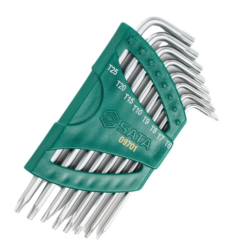ชุดประแจหกเหลี่ยมหัวทอร์ค 8 ชิ้น No.09701 SATA