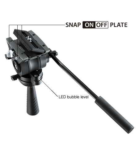 ขาตั้งกล้องวีดีโอ LIBEC TH-Z SNAP ON-OFF PLATE DUAL HEAD
