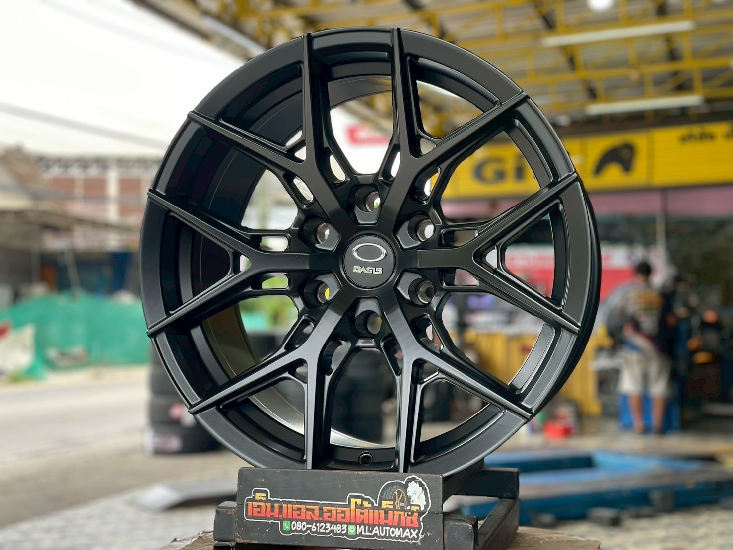 ล้อแม็กซ์ขอบ18 #OASIS_WHEEL #H-6 Flow Forming ขนาด18 ET0 6x139.7 MATT BLACK