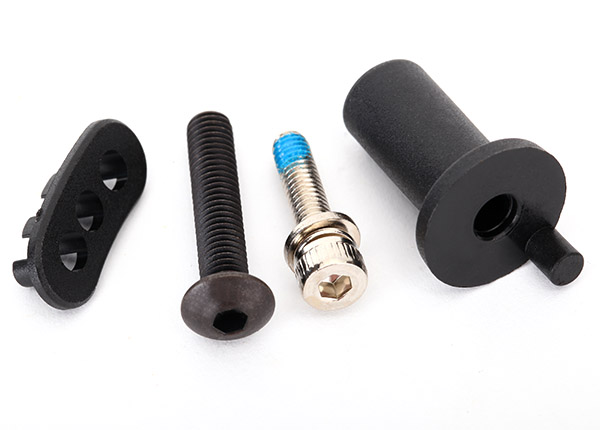 8661 Motor mount hinge post/ 5x25mm BCS (1)/ 4x16mm CS with split and flat washer (1)
