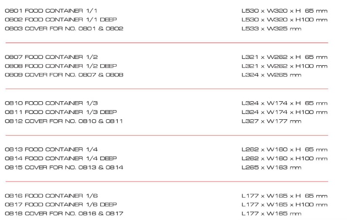MN 0802P อ่างอาหารสเตนเลส 1/1 เต็มใบ ลึก เจาะรู ตรา Magnet
