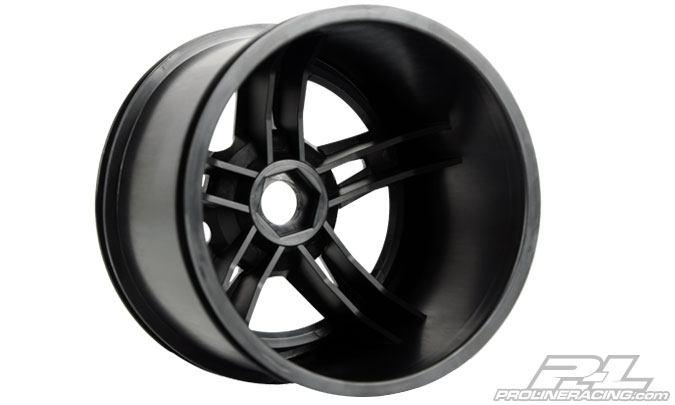 PRO-2722-03 Tech 5 3.8" (40 Series) Black Narrow (2.75" wide) Zero Offset 17mm Wheels