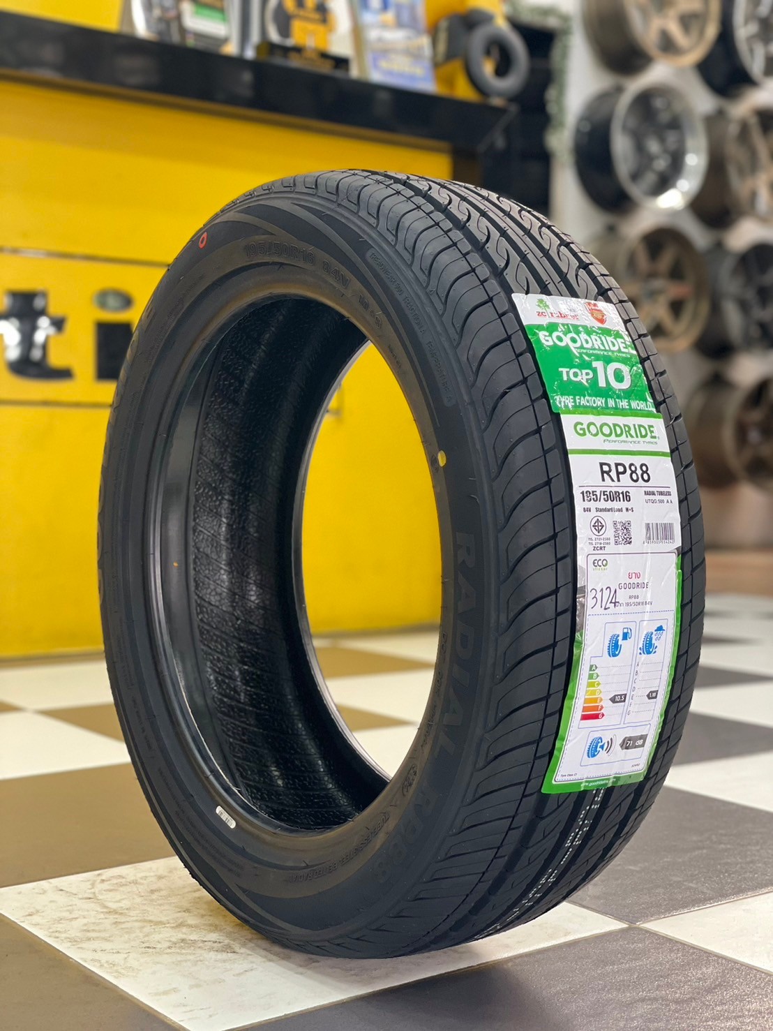 ยางใหม่กู๊ดไร้ท์ #GOODRIDE_RP88 195/50R16 ยางใหม่ปี2024