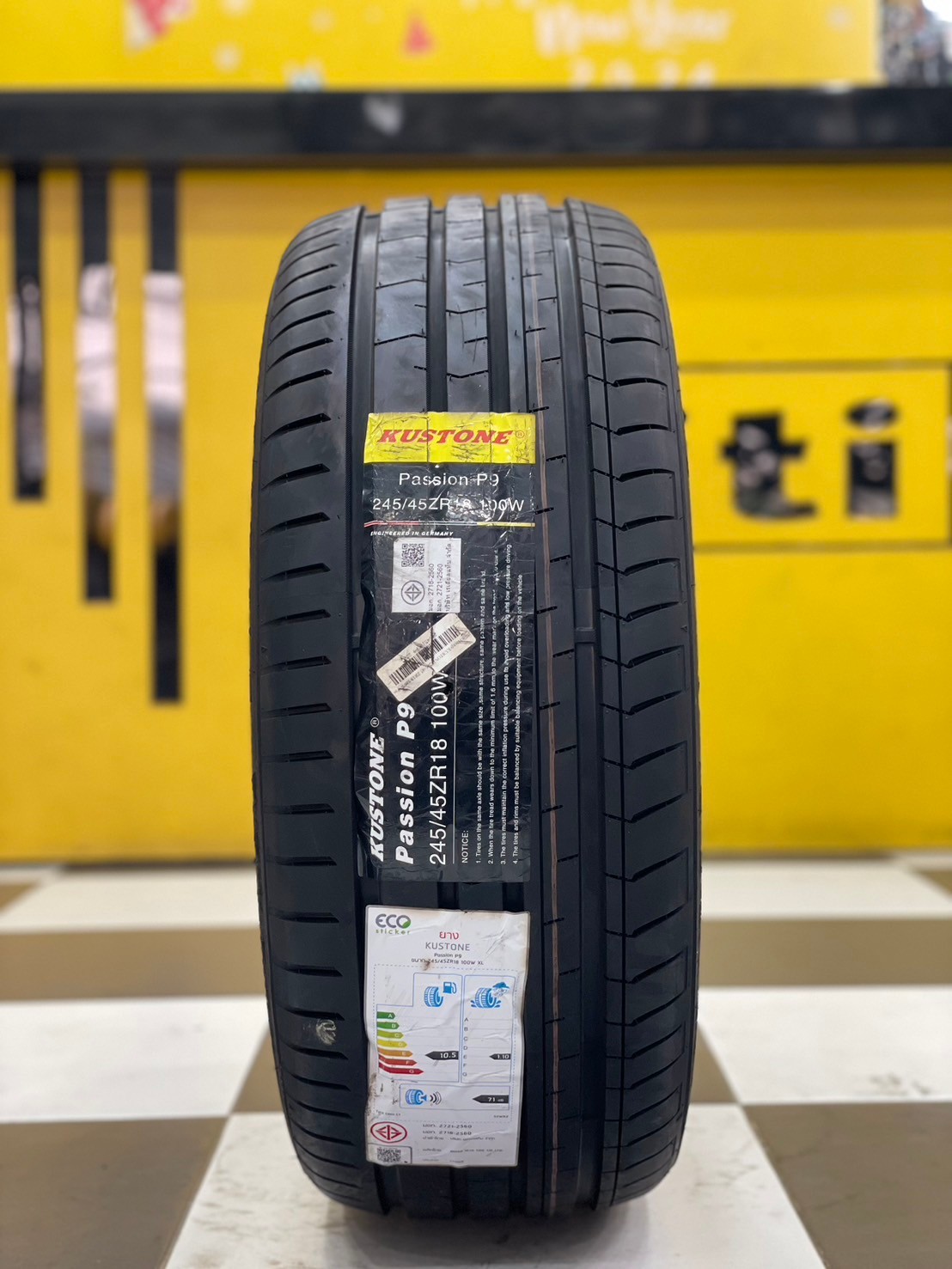 ยางใหม่ คูสโตน KUSTONE PASSION P9 245/45R18 ยางใหม่ปี2023