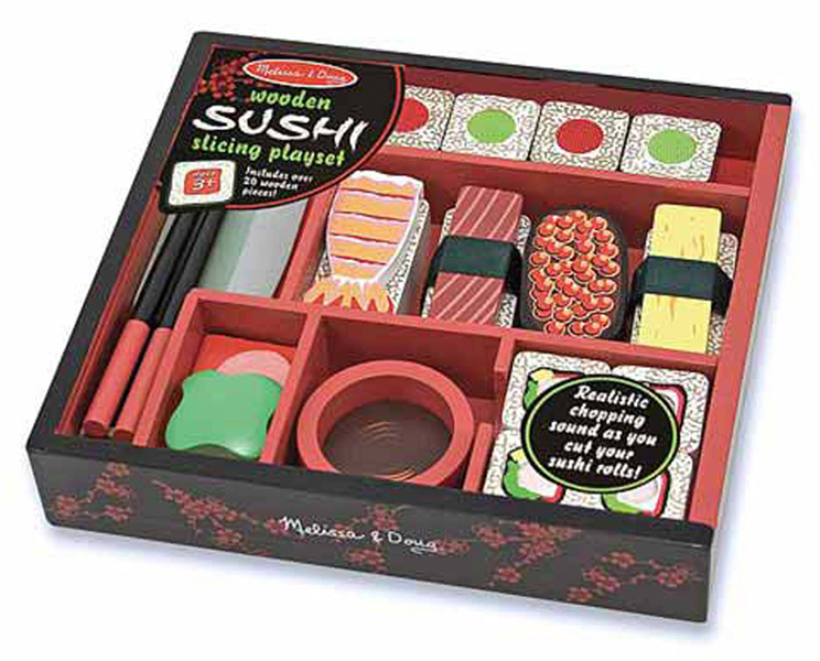 2608 Wooden Sushi Slicing Play Set