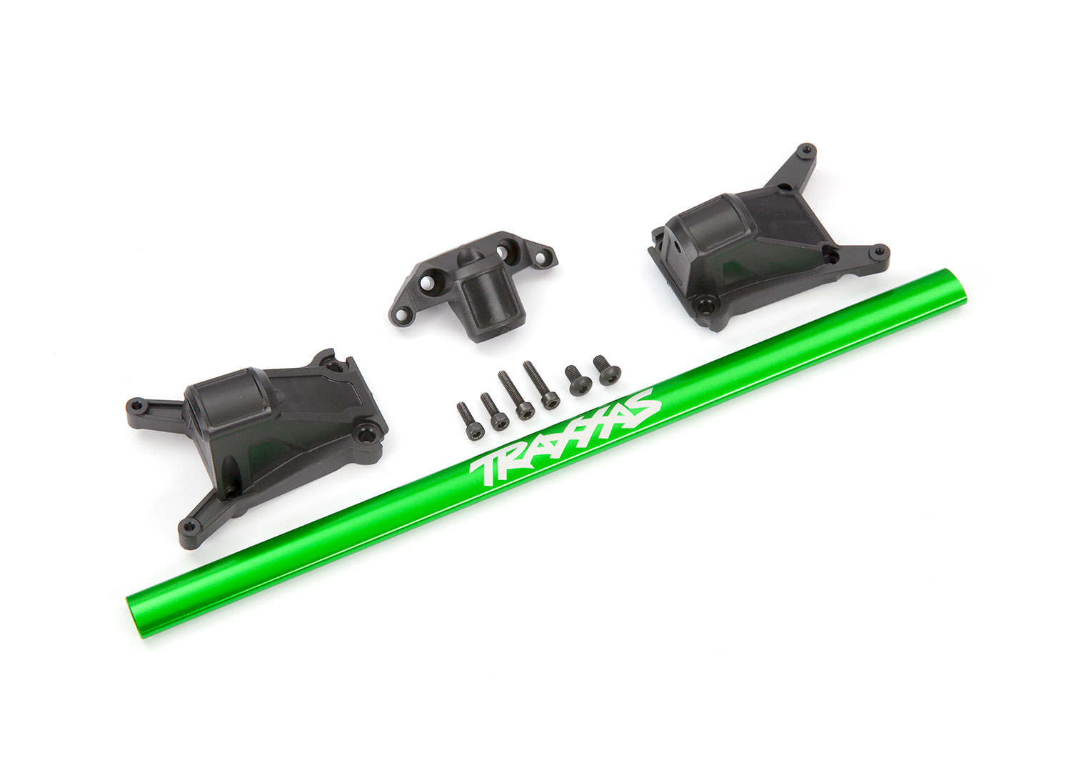 6730G Chassis brace kit, green (fits Rustler® 4X4 or Slash 4X4 models equipped with Low-CG chassis)