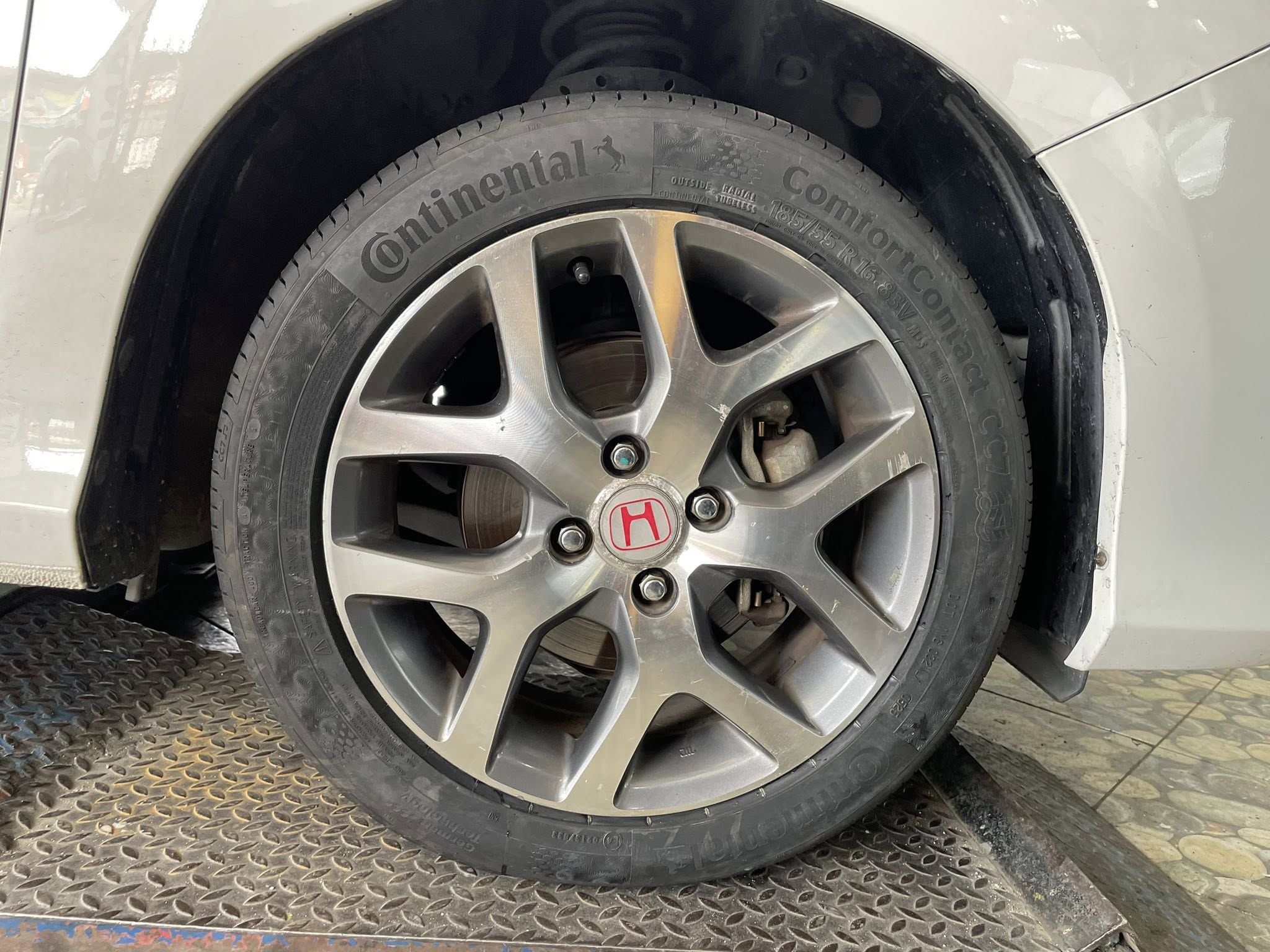 HONDA_CITY🚘เปลี่ยนยาง 🛞🐘#Continental_CC7_185/55R16