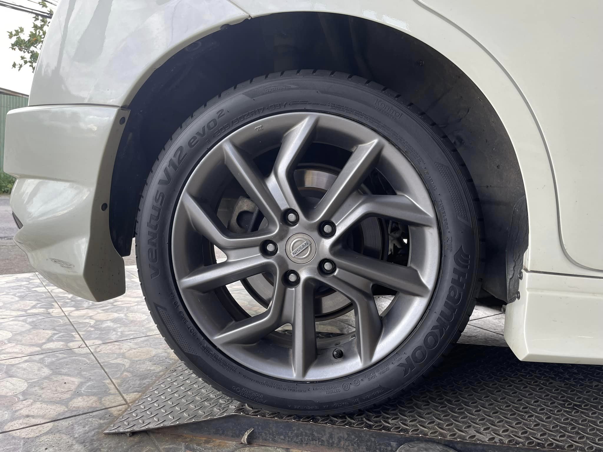 #NISSAN_PULSAR เปลี่ยนยาง #HANKOOK_K120_205/50R17