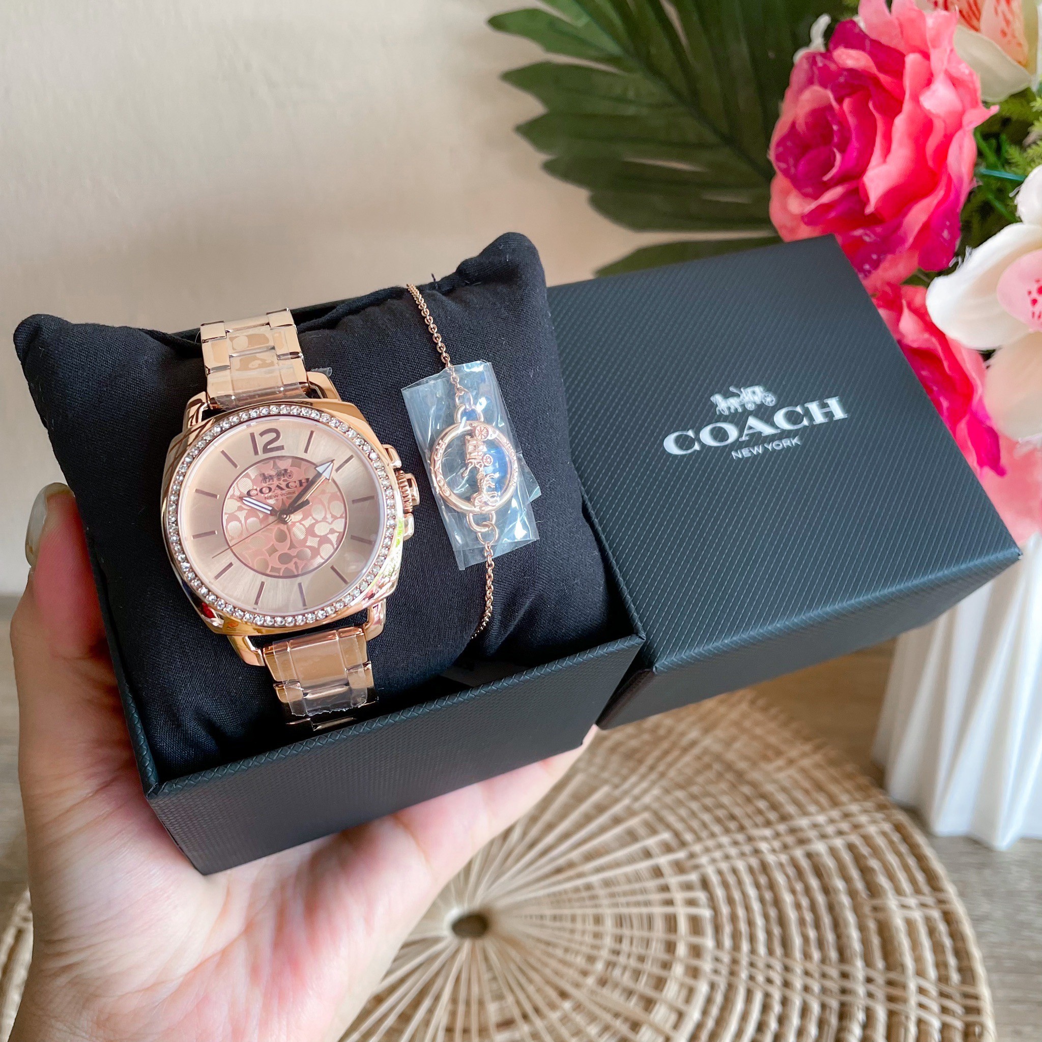 นาฬิกาCOACH BOYFRIEND GIFT SET WATCH, 34MM #Coach14000087