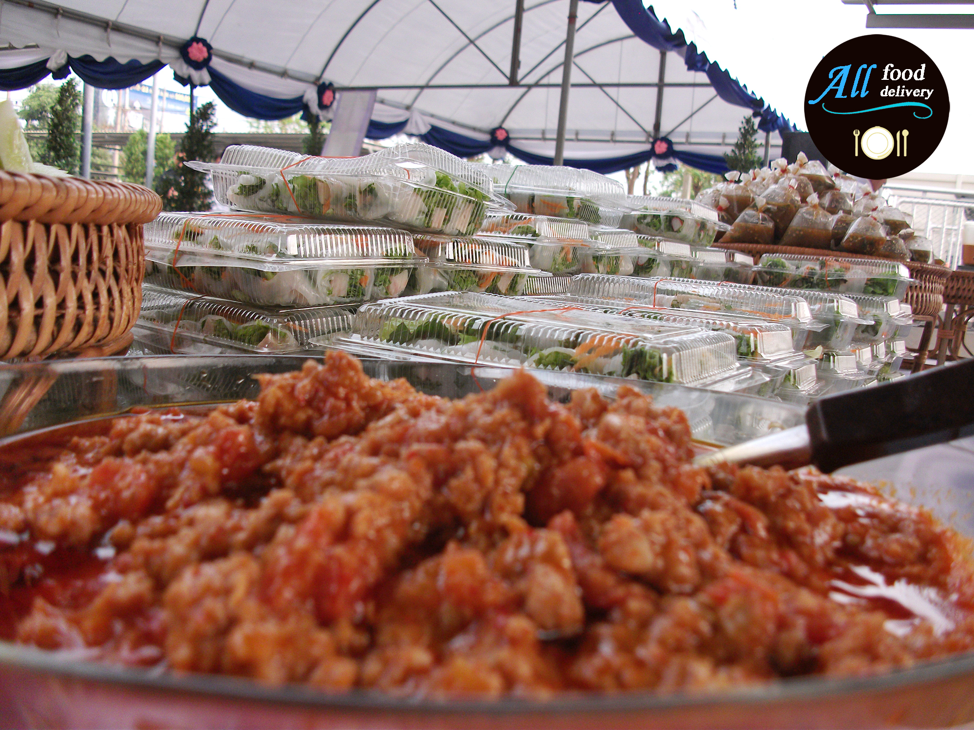 ซุ้มข้าวคลุกน้ำพริกเผา/อ่อง