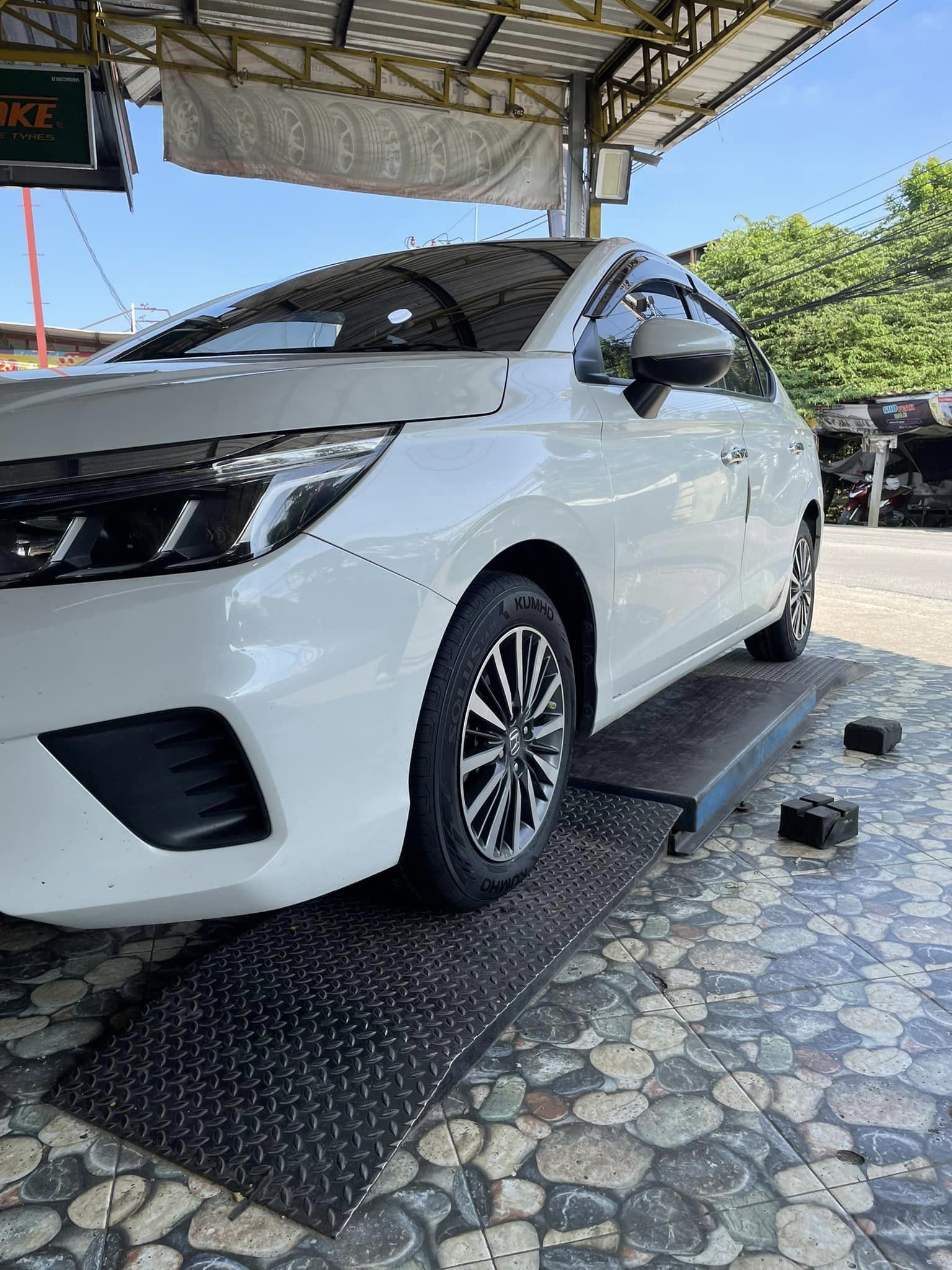 #HONDA_CITYเปลี่ยนยาง #KUMHO_TA21_185/60R15