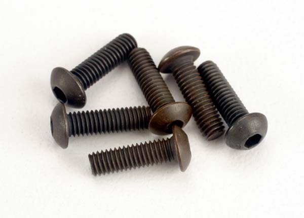 2577 Screws, 3x10mm button-head machine (hex drive) (6)