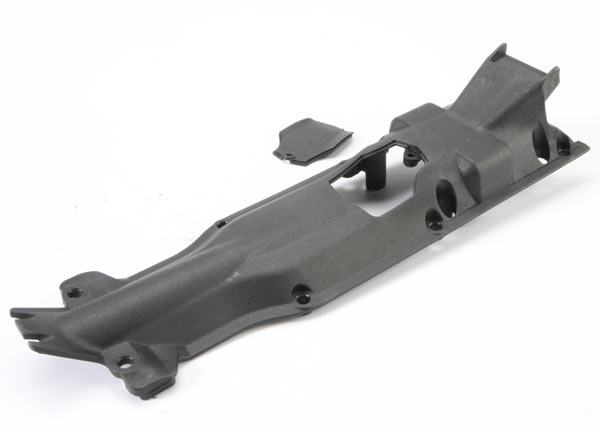 5637 Skidplate, transmission, nylon (black)/ cover
