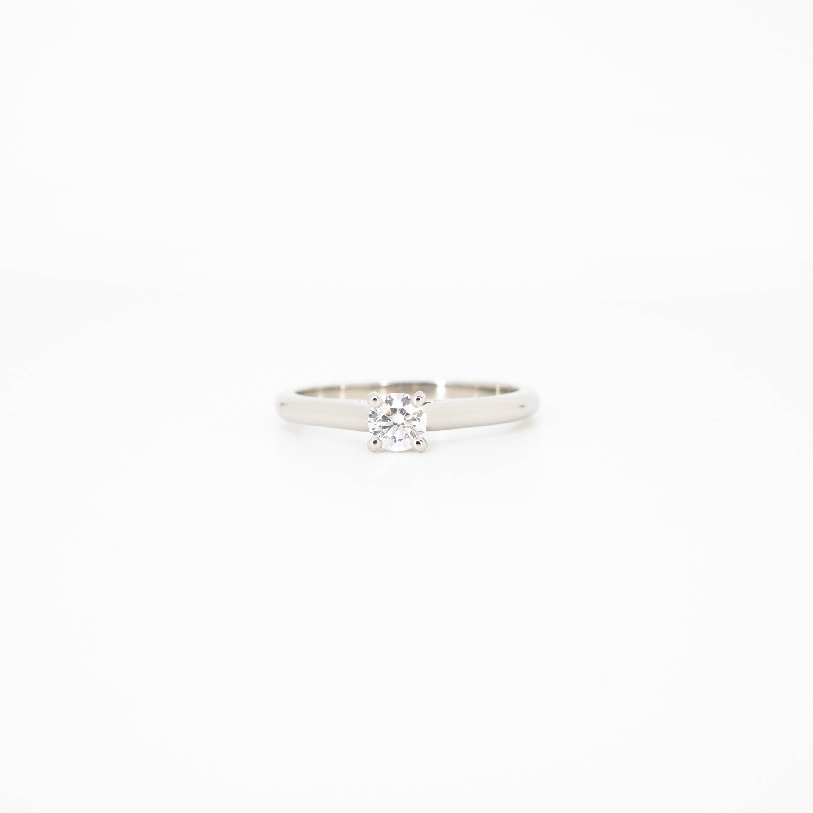 แหวน Cartier 1895 Solitaire ring with 0.25ct D VS1 Diamond Platinum950 ไซส์ 51# (Used)+กล่องและการ์ดและใบเซอร์ GIA