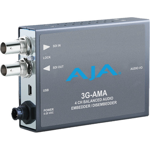 AJA 3G-AMA 3G-SDI Analog Audio Embed/Disembed